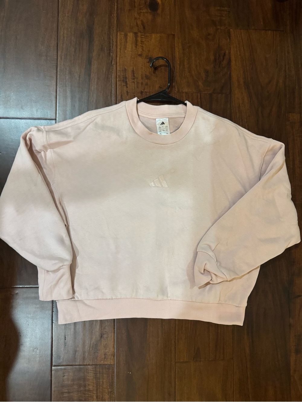 adidas Pastel Pink Minimalist Crew Sweatshirt